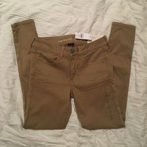 NWT khaki jeggings